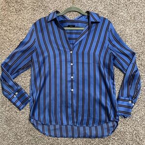 Satin Button Down Shirt